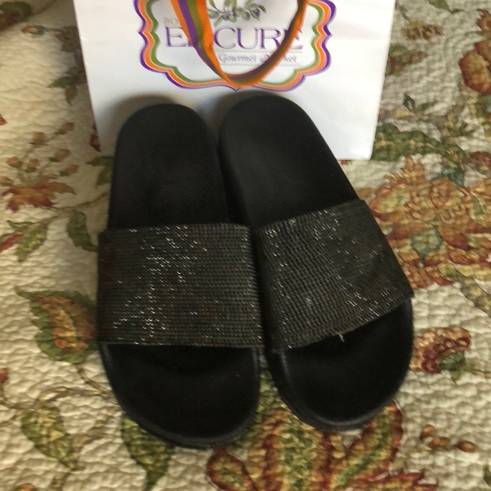 Prima-Glitter Rhinestone Slip On Slipper